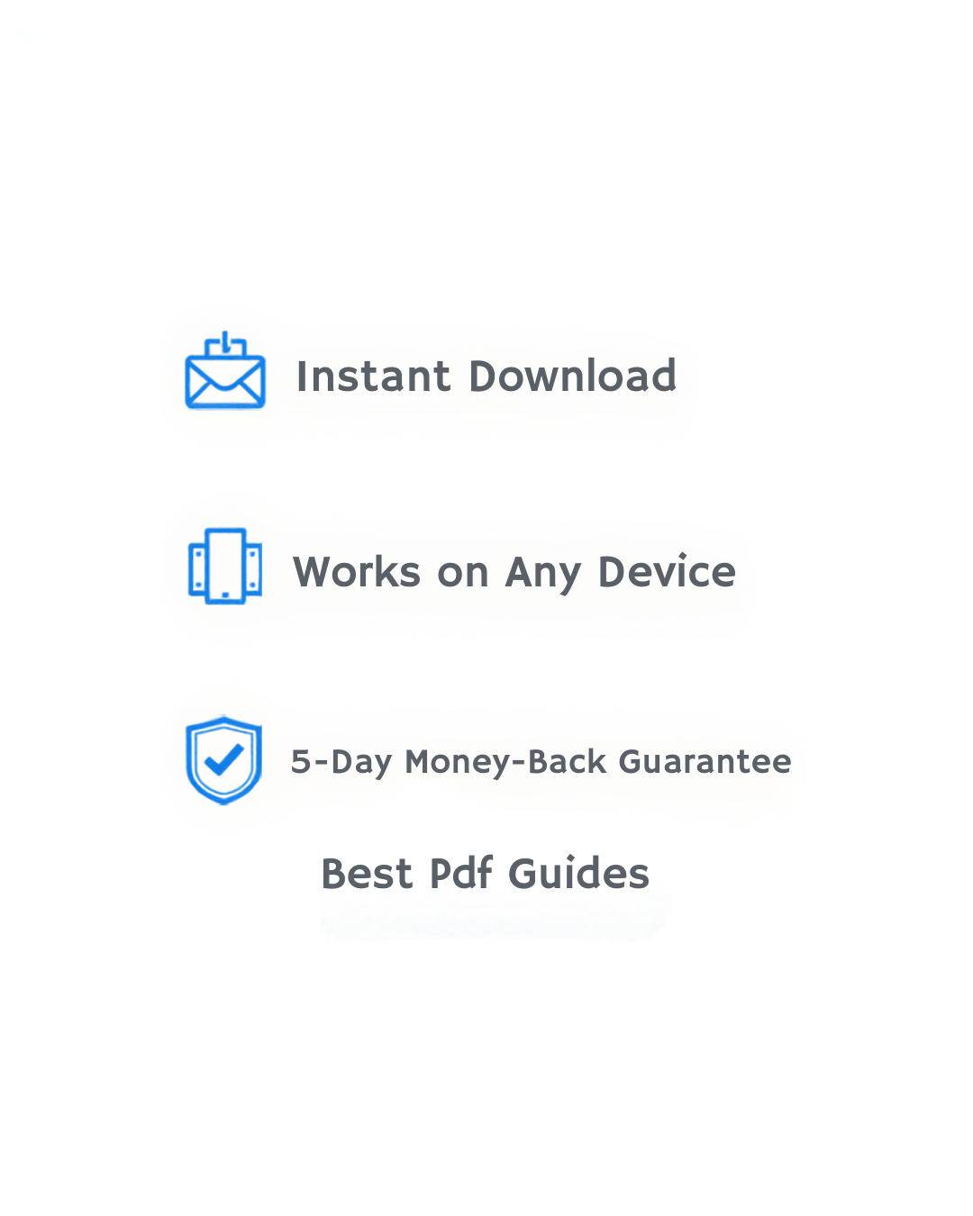 Instant download, works on any device, 5-day money-back guarantee