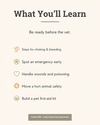 What you'll learn from The Pet First Aid & Emergency Response Manual